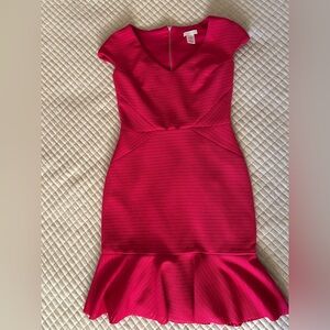 Cache Vibrant Pink Midi Dress